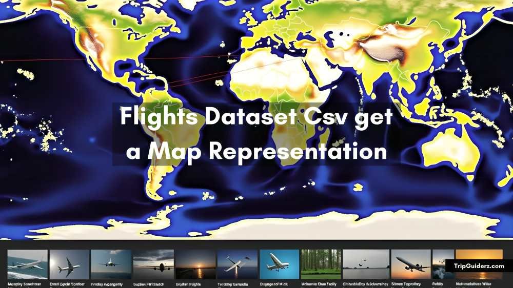 Flights Dataset Csv get a Map Representation